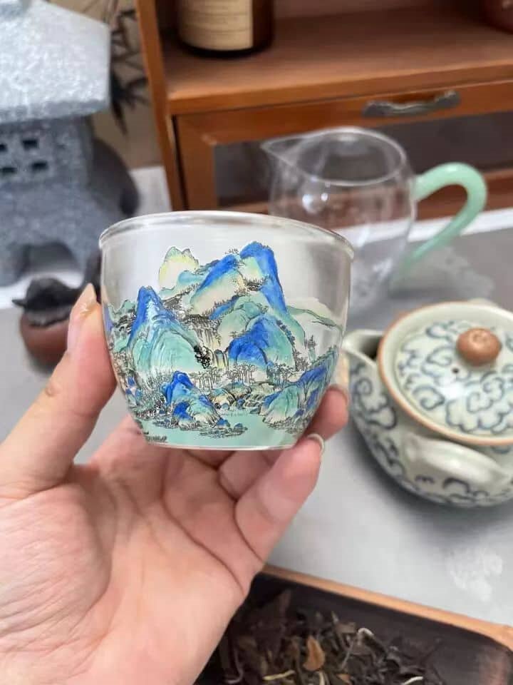 This Antique Mountain Tea Cup Is A Real Gem