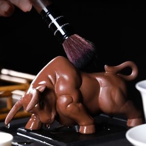 Traditional Chinese Tea Ceremony Purple Clay Cow Tea Pet Gongfu Tea Accessories