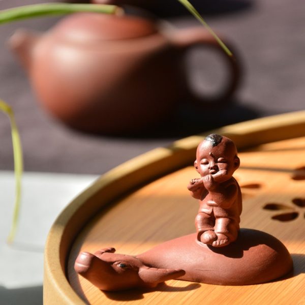 Traditional Chinese Tea Ceremony Purple Clay Cowboy Calf Antique Gongfu Tea Pet