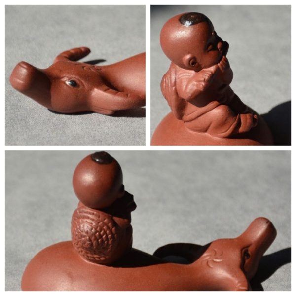 Traditional Chinese Tea Ceremony Purple Clay Cowboy Calf Antique Gongfu Tea Pet