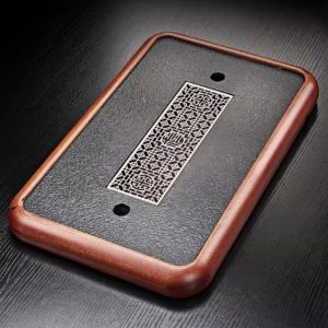 Traditional Ge Kiln Crack Glaze Gongfu Porcelain Tea Ceremony Set With Wooden Tray