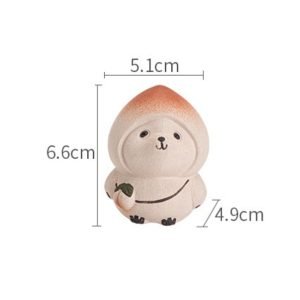 Traditional Purple Clay Handmade Cute Japanese Peach Bunny Tea Pet For Sale