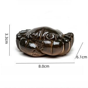 Unique Handmade Color Changing Crab Tea Pet Yixing Zisha Gongfu Tea Accessories