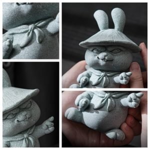 Unique Table Decorations Cute Rabbit Chinese Tea Pet For Gongfu Tea Ceremony