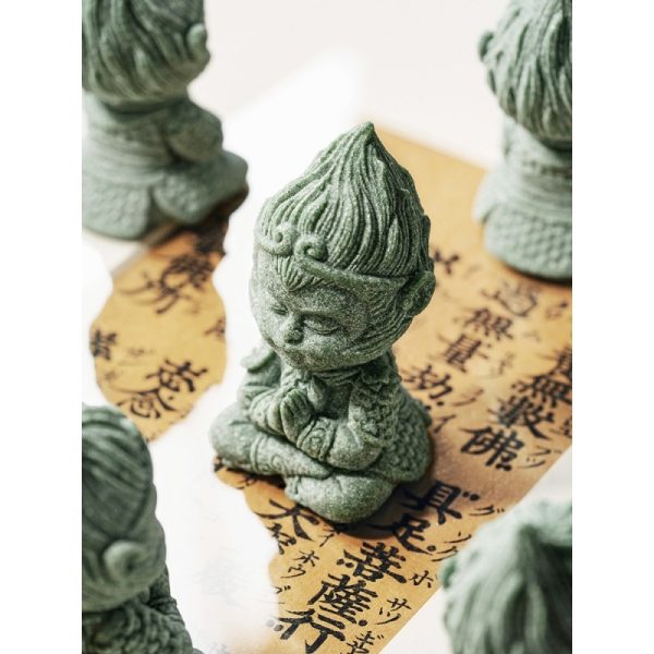 Vintage Blue Sandstone Traditional Chinese Monkey King Gongfu Tea Pet
