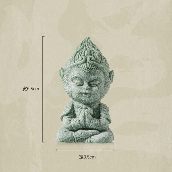 Vintage Blue Sandstone Traditional Chinese Monkey King Gongfu Tea Pet