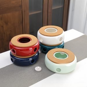 Vintage Colorful Simple Elegant Ceramic Tea Pot Wax Warmers