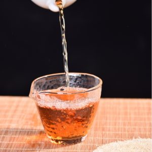 Japanese Tradiional Hammered Pattern Clear Glass Round Gong Dao Bei Gongfu Tea Accessories