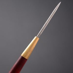 Vintage Red Sandalwood Stainless Steel Tea Ceremony Needle For Sale