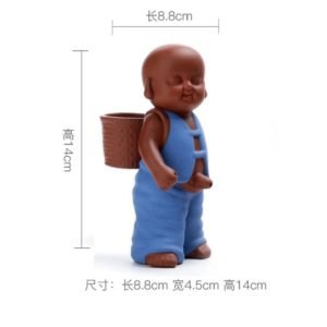Yixing Purple Clay Creative Tea Plucking Pee Pee Boy Gongfu Tea Pet With Infuser