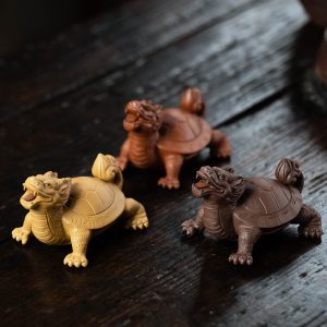 Yixing Purple Clay Dragon Turtle Traditional Chinese Tea Ceremony Tea Pet Have Good Meanig