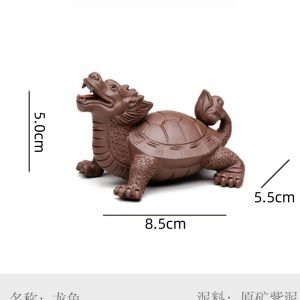 Yixing Purple Clay Dragon Turtle Traditional Chinese Tea Ceremony Tea Pet Have Good Meanig
