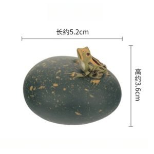 Yixing Purple Clay Green Clay Cute Small Lucky Frog Spits Water Gongfu Tea Pet