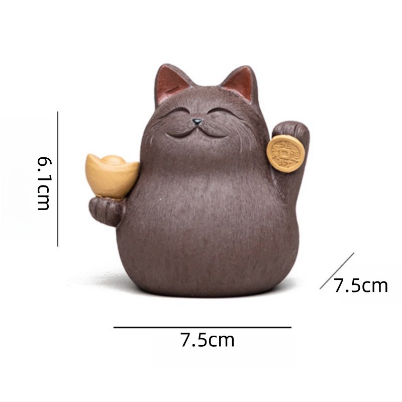 Yixing Tea Pet Lucky Fortune Cat Have Good Meanig In Chinese Gongfu Tea Accessories Yixing Tea Pet Lucky Fortune Cat Have Good Meanig In Chinese Gongfu Tea Accessories
