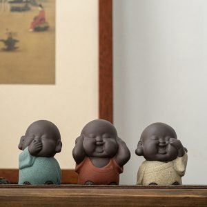 Zen Buddha Traditional Purple Clay Chinese Tea Ceremony Tea Pets For Sale
