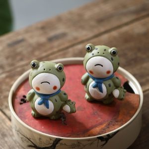 Purple Clay Creative Lucky Offspring-selling Frog Handmade Tea Pet In Chinese Gongfu Tea Accessories