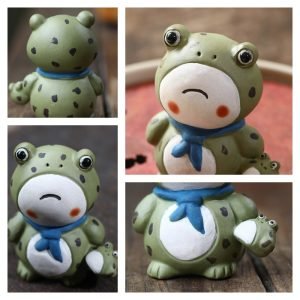 Purple Clay Creative Lucky Offspring-selling Frog Handmade Tea Pet In Chinese Gongfu Tea Accessories