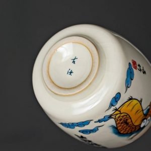 Traditional Handcraft Ru Kiln Ice Crackle Glaze Gongfu Tea Ceremony Cute Dragon Tea Cups