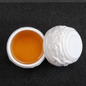 Chinese White Jade Porcelain Relief Dragon Pattern Master Tea Cup Gongfu Tea Accessories