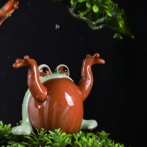 Lucky Frog Chinese Purple Clay Gongfu Tea Pet Tea Set Decoration For Sale