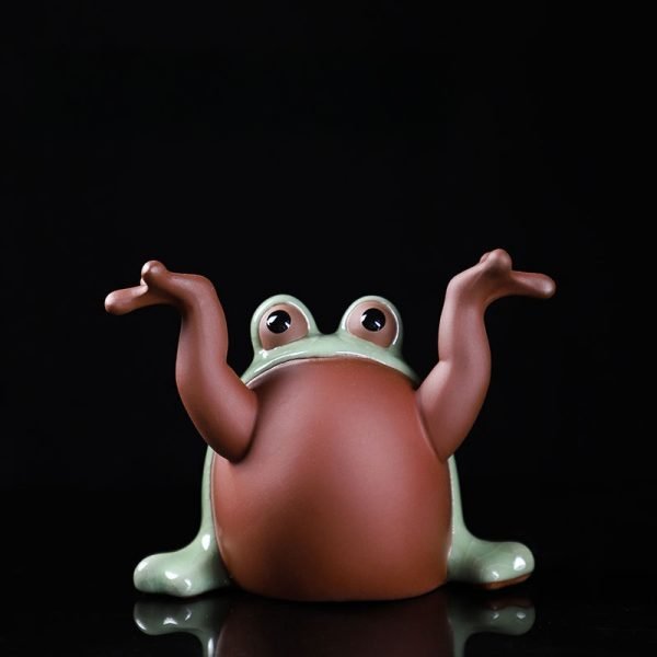 Lucky Frog Chinese Purple Clay Gongfu Tea Pet Tea Set Decoration For Sale