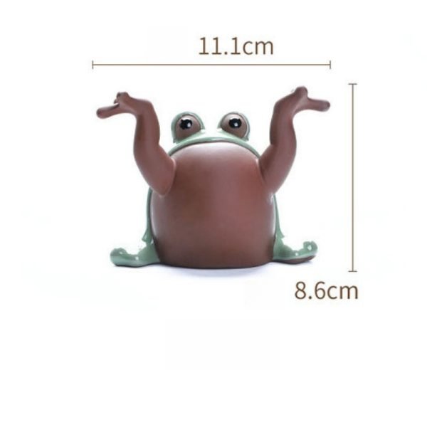 Lucky Frog Chinese Purple Clay Gongfu Tea Pet Tea Set Decoration For Sale