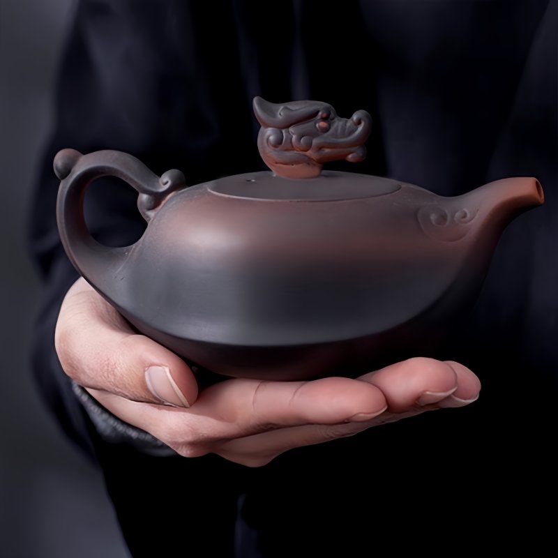 Purple Clay Antique Teavana Japanese Dragon Boat Teapot Set With Dragon Head Pot Lid Purple Clay Antique Teavana Japanese Dragon Boat Teapot Set With Dragon Head Pot Lid