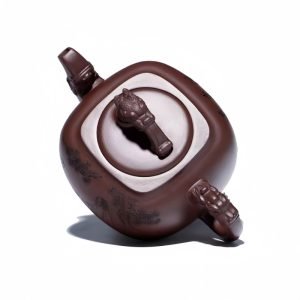 Vintage Yixing Purple Clay Handmade Chinese Gongfu Teapot For Sale