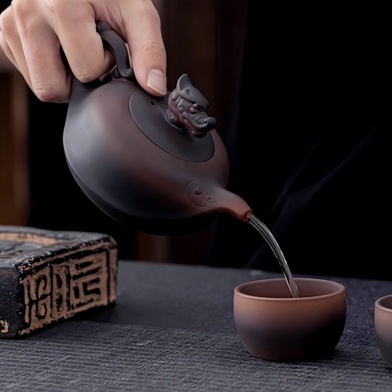 Purple Clay Antique Teavana Japanese Dragon Boat Teapot Set With Dragon Head Pot Lid Purple Clay Antique Teavana Japanese Dragon Boat Teapot Set With Dragon Head Pot Lid