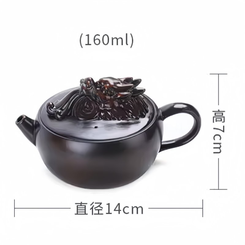 Traditional Vintage Purple Pottery Year Of The Dragon Teapot With Dragon Head Shaped Twist Traditional Vintage Purple Pottery Year Of The Dragon Teapot With Dragon Head Shaped Twist