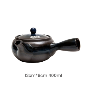 Best Black Handmade Vintage Japanese Ceramic Teapots Kyusu For Sale