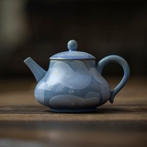 Best Small Hand Painted Star With Sea Theme Japanese Ceramic Teapot Antique