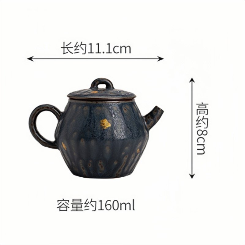 Blue And Green Traditional Handmade Old Rock Clay Antique Japanese Teapots Blue And Green Traditional Handmade Old Rock Clay Antique Japanese Teapots
