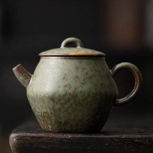 Blue And Green Traditional Handmade Old Rock Clay Antique Japanese Teapots