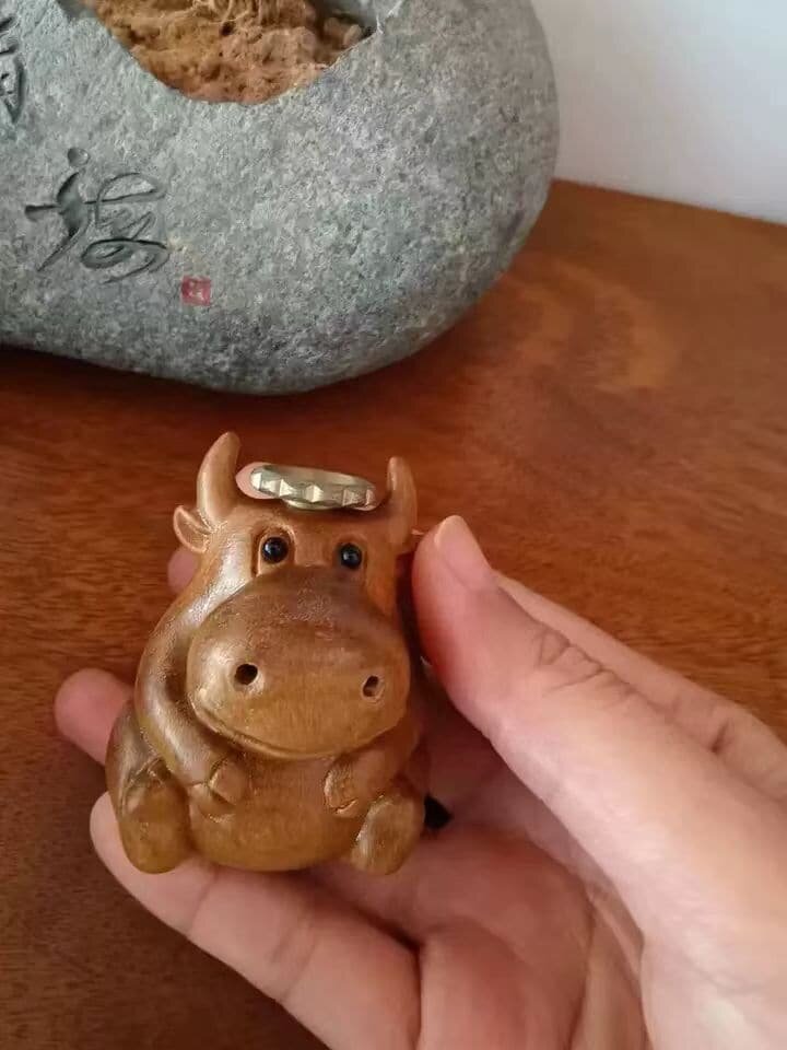 I Just Got My Hands On This Adorable Little Wooden Cow Incense Burner