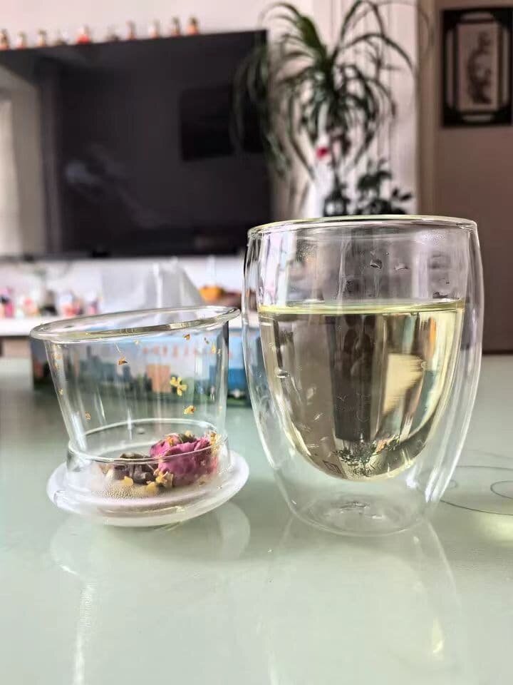I Just Got These Double Wall Glass Tea Mugs