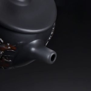 Unique Purple Pottery Vintage Teavana Black Dragon And Phoenix Gongfu Tea Ceremony Teapot