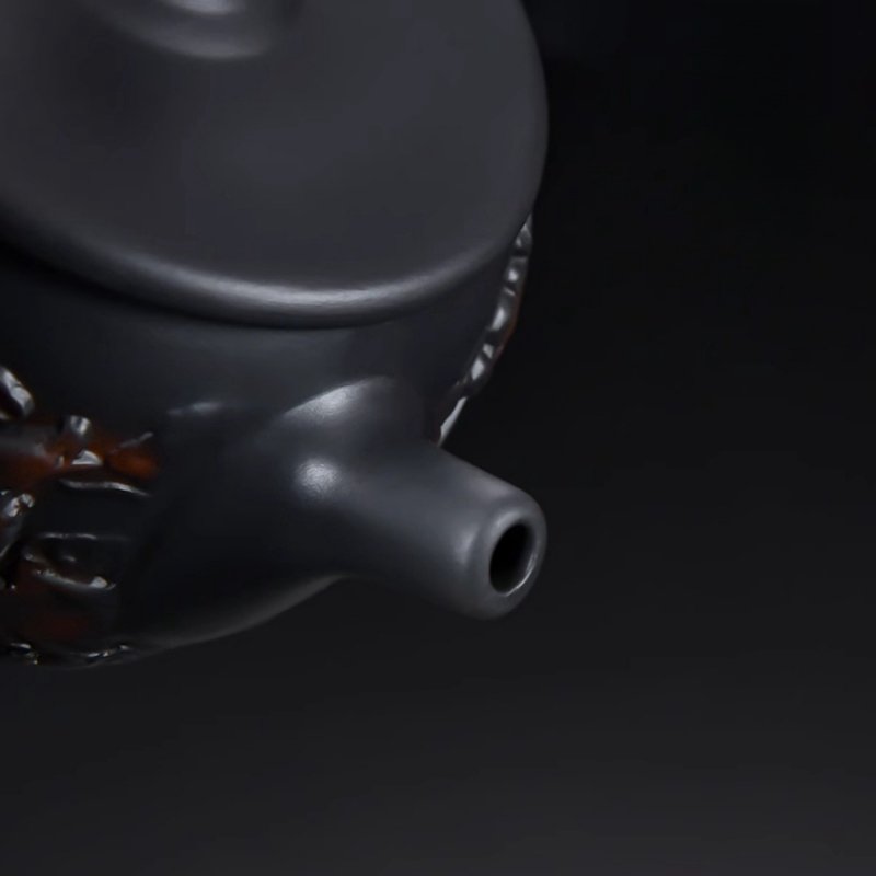 Unique Purple Pottery Vintage Teavana Black Dragon And Phoenix Gongfu Tea Ceremony Teapot Unique Purple Pottery Vintage Teavana Black Dragon And Phoenix Gongfu Tea Ceremony Teapot