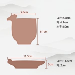 Vintage Chinese Handmade Blue Porcelain Rose Tea Cups And Roses Saucers For Sale