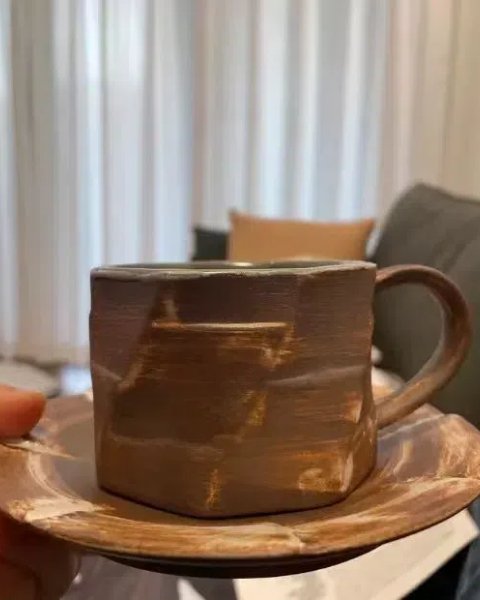 I Just Got This Pottery Coffee And Teacup Set And I’m Loving It! It Has This Really Nice Earthy Vibe That Makes My Morning Coffee Feel A Bit More Special