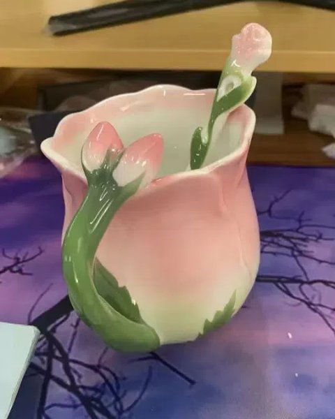 Wow Where Do I Start I Got This Beautiful Cup Of Tea And Spoon Set And It Has Quickly Become One Of My Favorites!