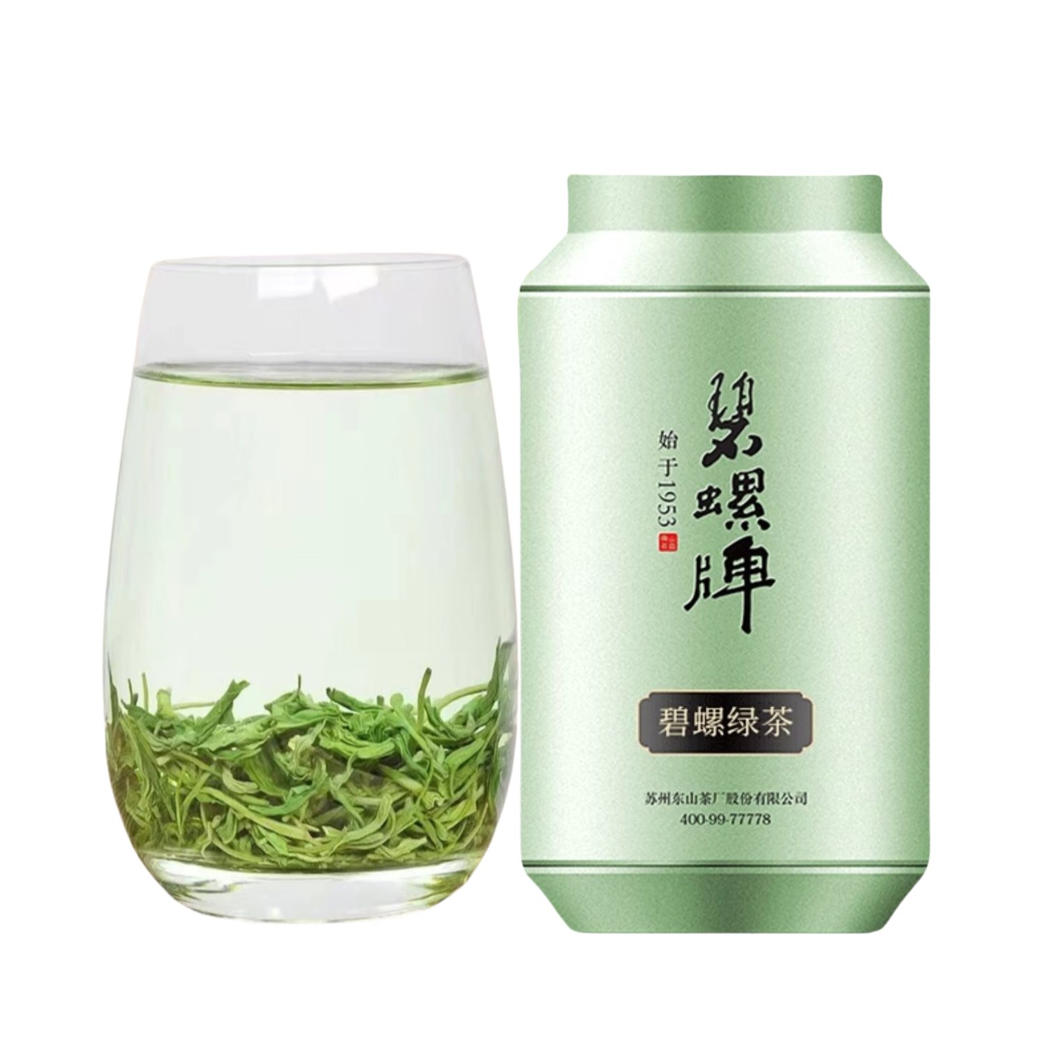 2024 Spring Yu Qian Premium Grade Bi Luo Chun Green Tea Portable Can Packaging 100g From Taihu Lake 2024 Spring Yu Qian Premium Grade Bi Luo Chun Green Tea Portable Can Packaging 100g From Taihu Lake