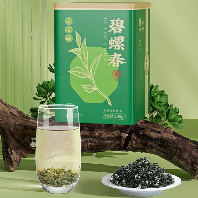 2024 Premium Aromatic Pi Luo Chun Biluochun Green Tea 100g Fresh Spring Harvest Tin 2024 Premium Aromatic Pi Luo Chun Biluochun Green Tea 100g Fresh Spring Harvest Tin