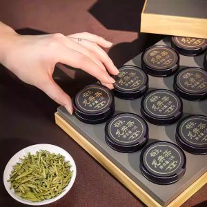 Spring 2024 West Lake Dragon Well Green Tea Premium Ming Qian Harvest In Individual Luxury Cans Total 75g
