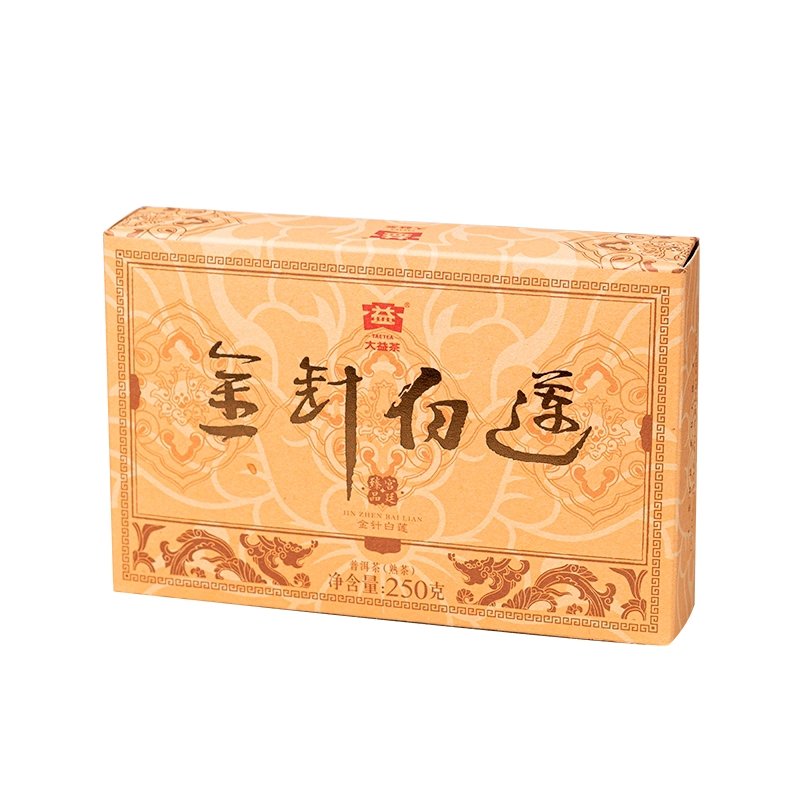 2023 Refined “golden Needle White Lotus” Ripe Pu Erh Tea Brick 250g Yunnan Sourcing Puer Chinese Tea 2023 Refined "golden Needle White Lotus" Ripe Pu Erh Tea Brick 250g Yunnan Sourcing Puer Chinese Tea