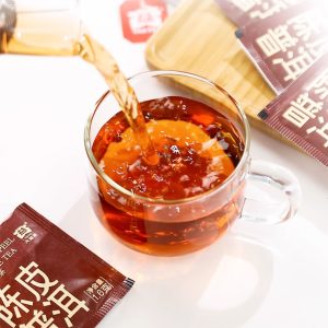 Ripe Tangerine Pu Erh Tea Bags 1.6g*25 Yunnan Sourcing Authentic Chenpi Puer Tea Bags