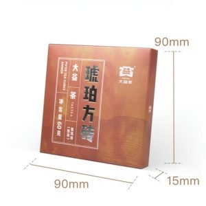2022 Amber Ripe Pu Erh Tea Brick 60g For Daily Drinking Yunnan Sourcing Ripe Puer Tea