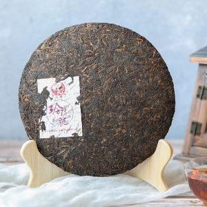 2019 Aged Exquisite Ripe Puerh Tea Cake 357g Yunnan Sourcing Lotus Root Fragrance Ripe Puer