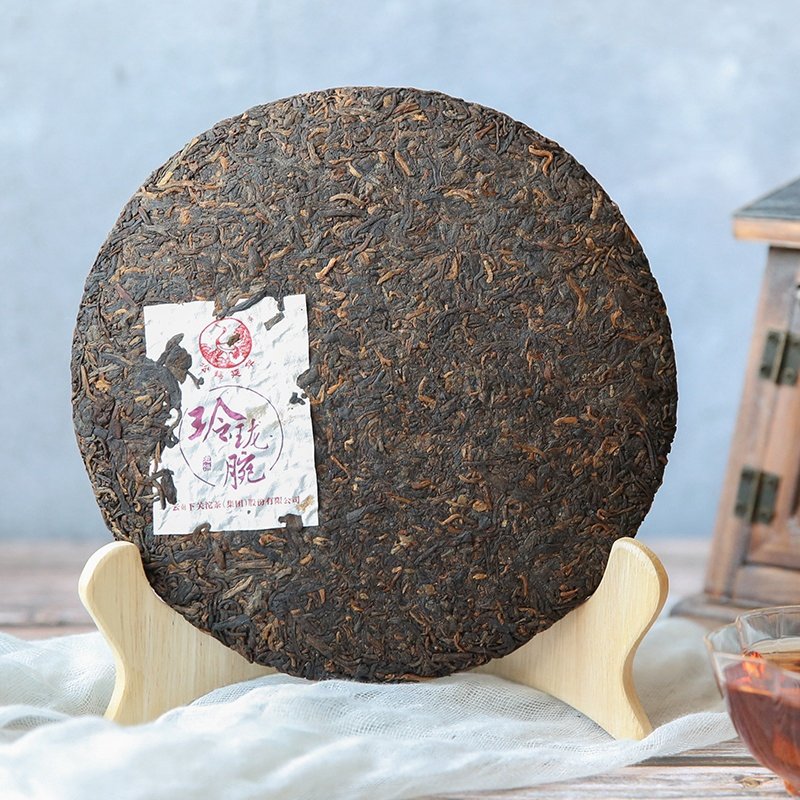 2019 Aged Exquisite Ripe Puerh Tea Cake 357g Yunnan Sourcing Lotus Root Fragrance Ripe Puer 2019 Aged Exquisite Ripe Puerh Tea Cake 357g Yunnan Sourcing Lotus Root Fragrance Ripe Puer