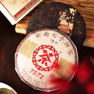 Zhongcha Newest Classic "7571" Shou Puerh Tea Cake 357g Authentic Yunnan Sourcing Chinese Ripe Pu Erh Tea